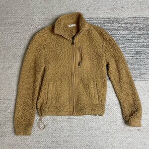 Garage brown teddy bear jacket XS